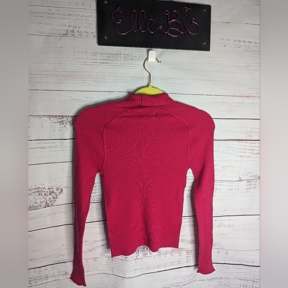 NWT Universal Thread Ribbed Pink Turtle Neck M - Picture 2 of 4
